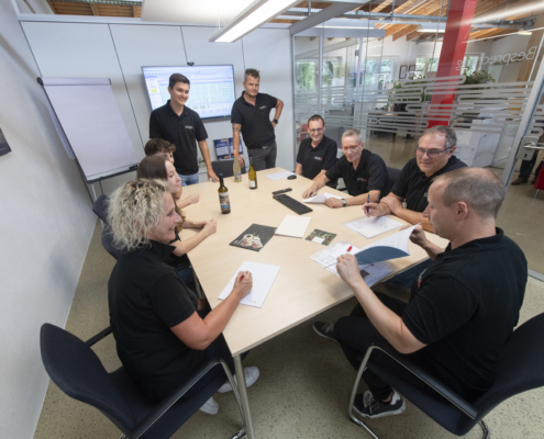 Gruppenbesprechung-Verkauf